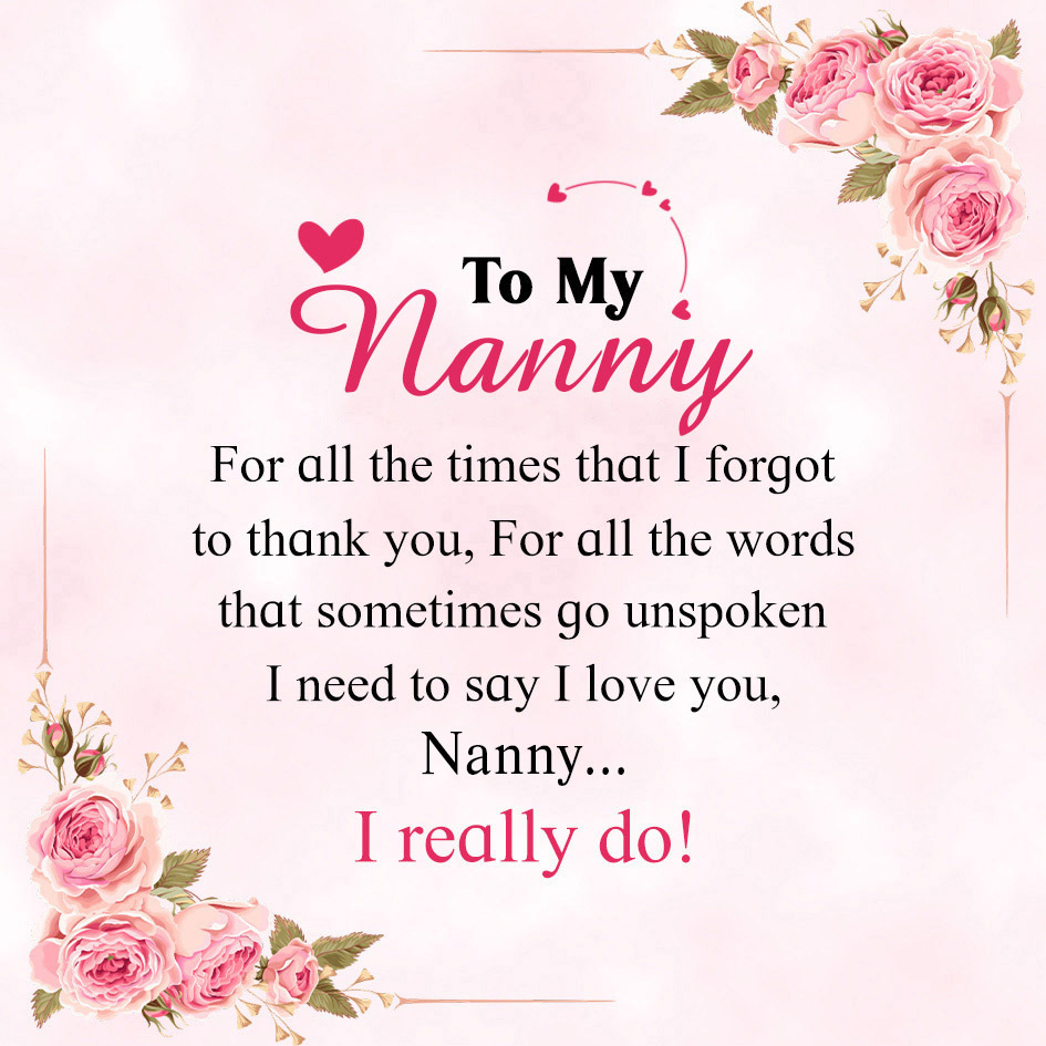 Nanny Warm Gift Card, Special Card for Nanny