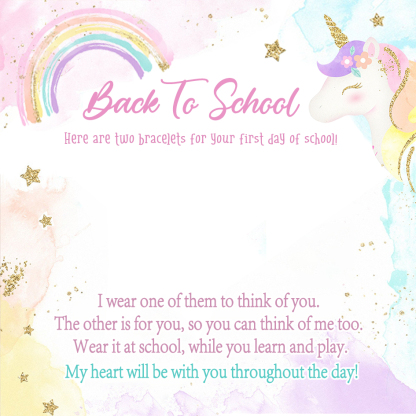 2 Pcs Guardian Angel Bracelet Stainless Steel Braided Bracelet Back to School Gift for Kids