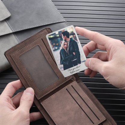 Personalised Wallet Card Insert – Custom Photo & Text Gift for Dad/Husband | Jessemade
