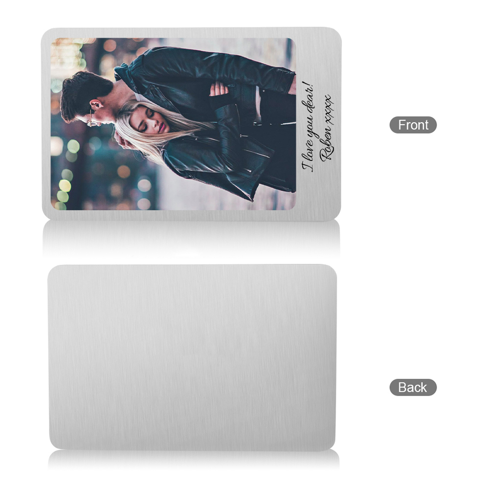 Personalised Wallet Card Insert – Custom Photo & Text Gift for Dad/Husband | Jessemade