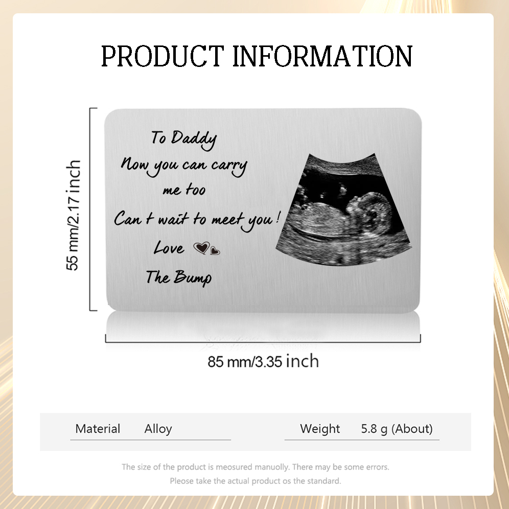 To Daddy - Custom Photo & Text Wallet Card Christmas Gift for Dad | Jessemade