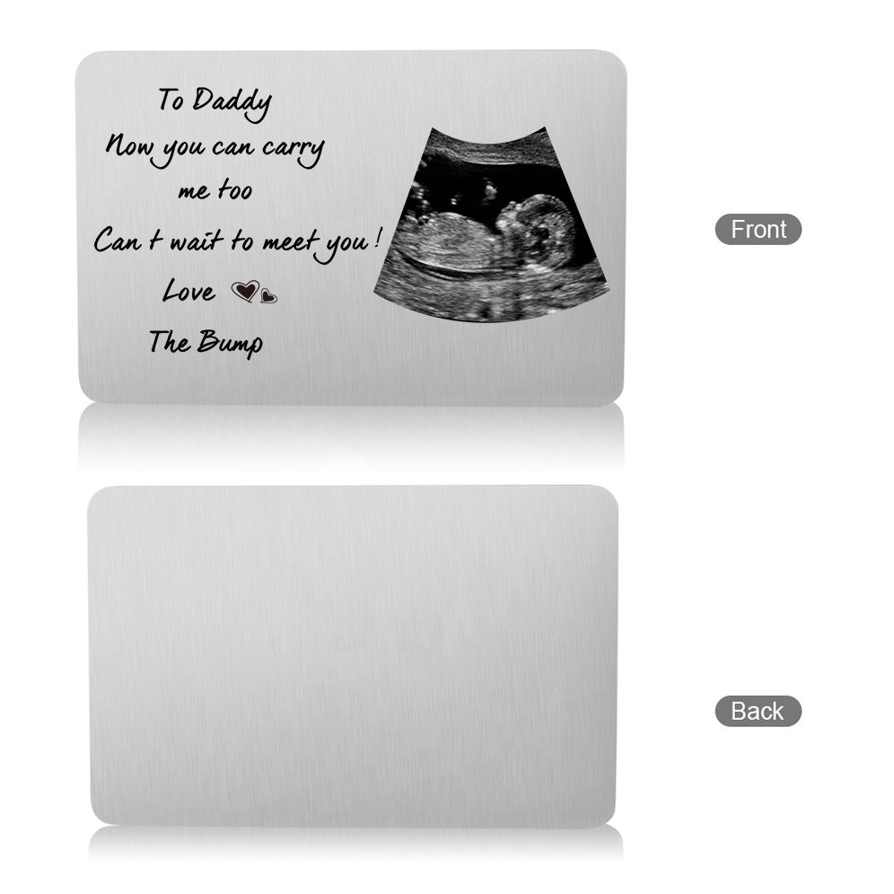 To Daddy - Custom Photo & Text Wallet Card Christmas Gift for Dad | Jessemade
