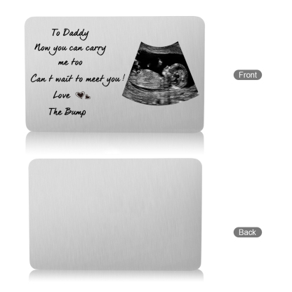 To Daddy - Custom Photo & Text Wallet Card Christmas Gift for Dad | Jessemade