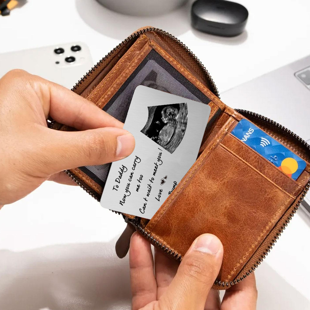 To Daddy - Custom Photo & Text Wallet Card Christmas Gift for Dad | Jessemade