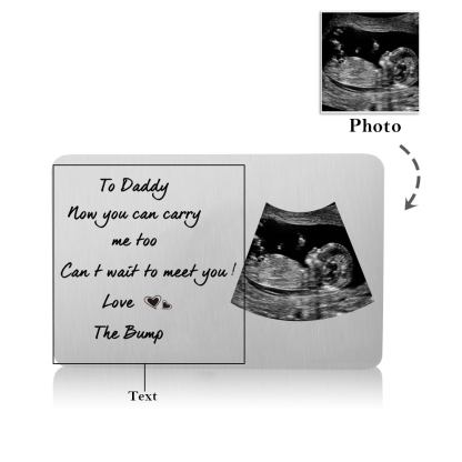 To Daddy - Custom Photo & Text Wallet Card Christmas Gift for Dad | Je