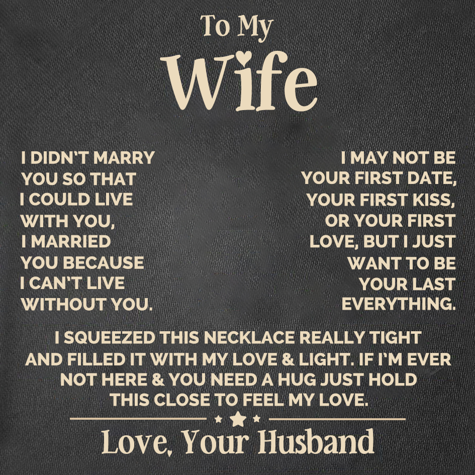 To My Wife Gift Card