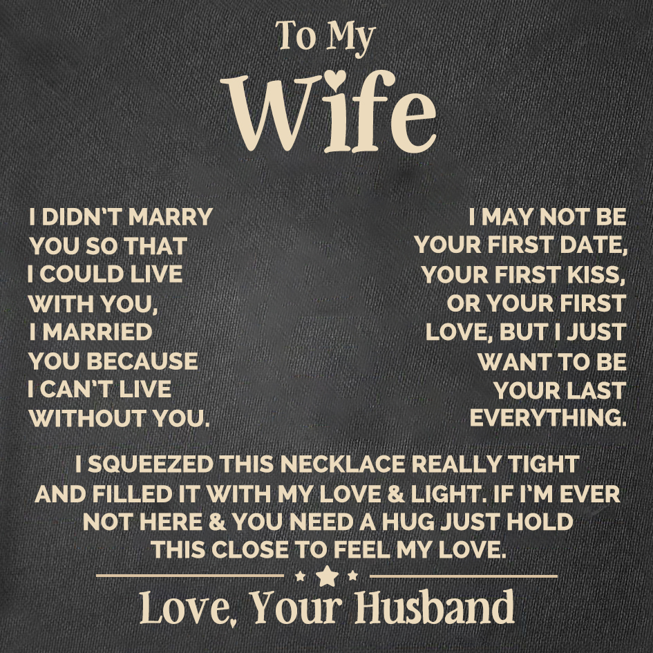 To My Wife Gift Card