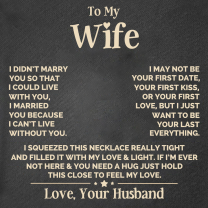 To My Wife Gift Card