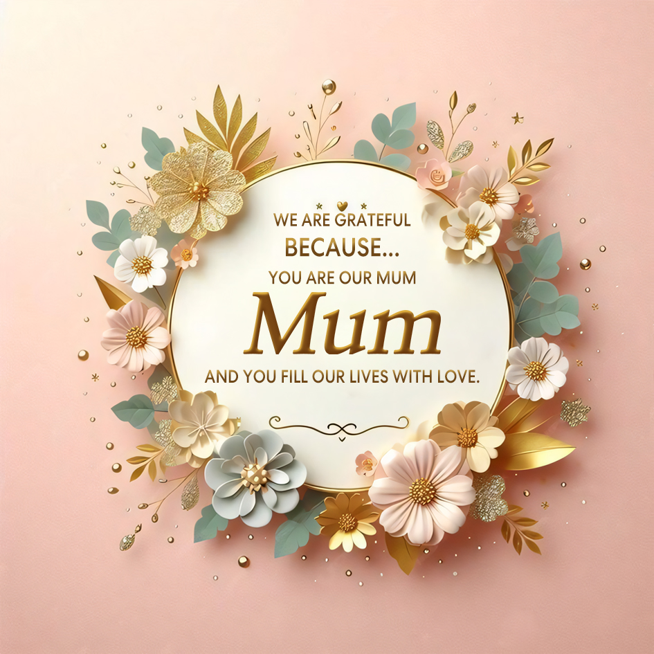 Beautiful Mother's Day Greeting Card – 7 Unique Designs – Unique Mothe