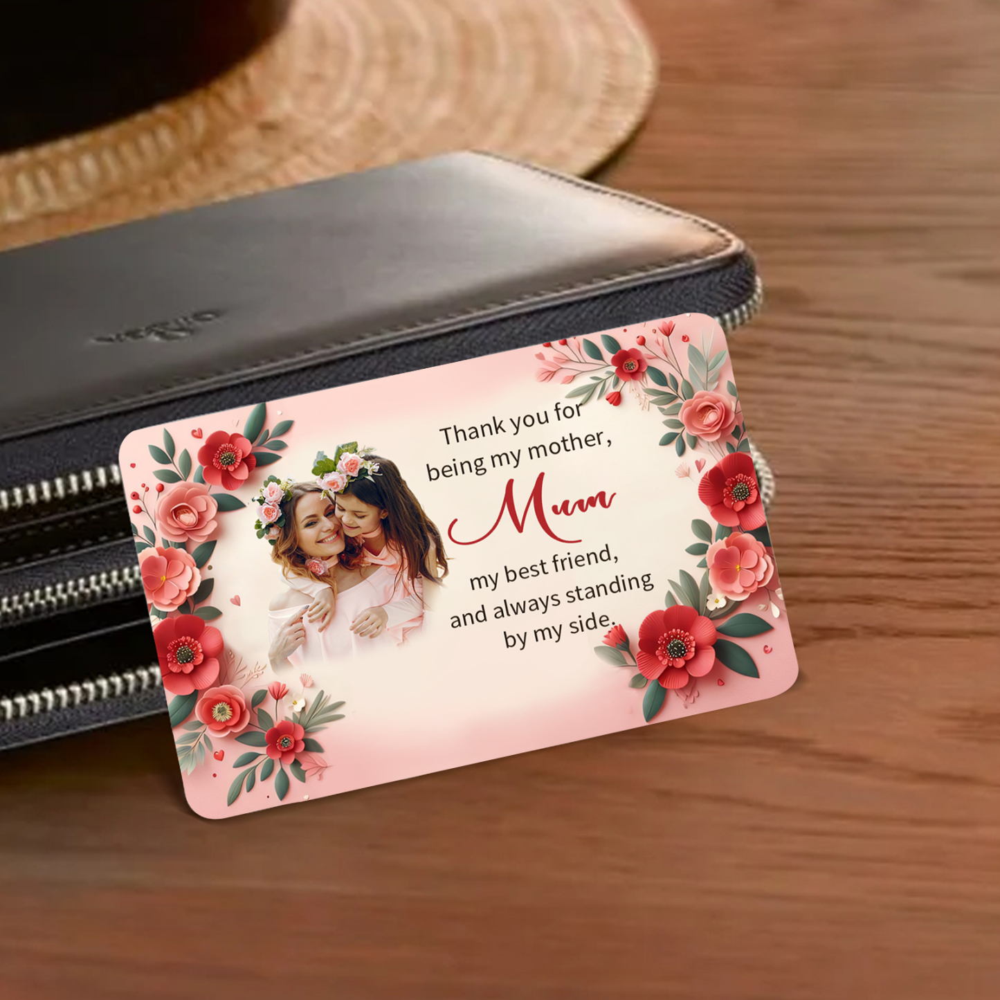 Personalised Wallet Card with Custom Photo – Heartfelt Gift for Mum | Jessemade