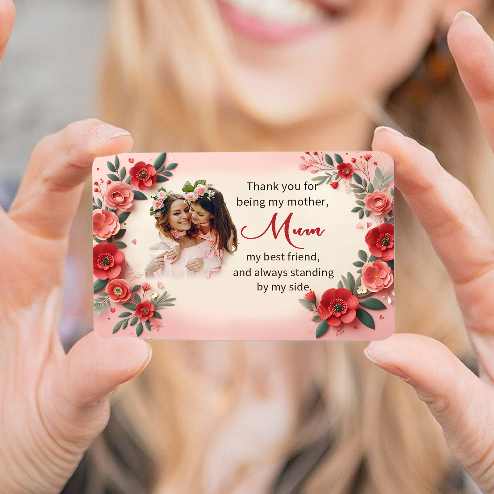 Personalised Wallet Card with Custom Photo – Heartfelt Gift for Mum | Jessemade