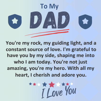 Dad Warm Gift Card, Special Card for Daddy