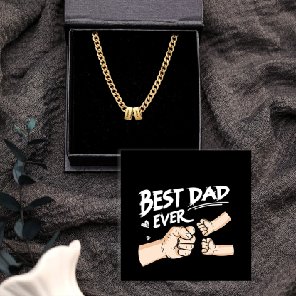 Personalised Curb Chain Necklace with 1-6 Names for Men
