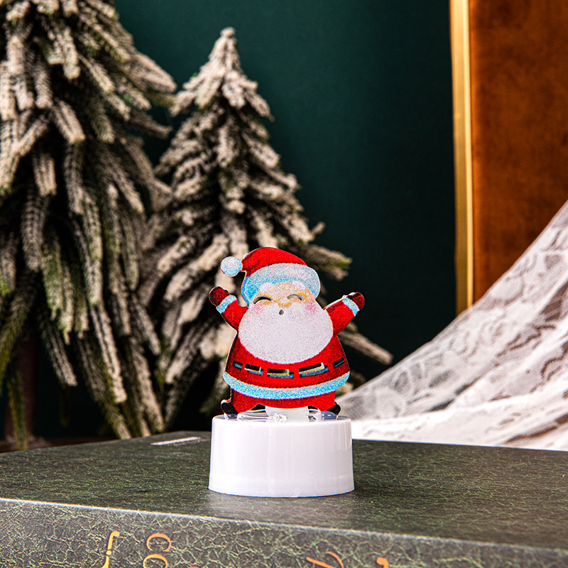 Christmas Electronic Candle with Santa Claus/Snowman/Letter Pattern | Jessemade