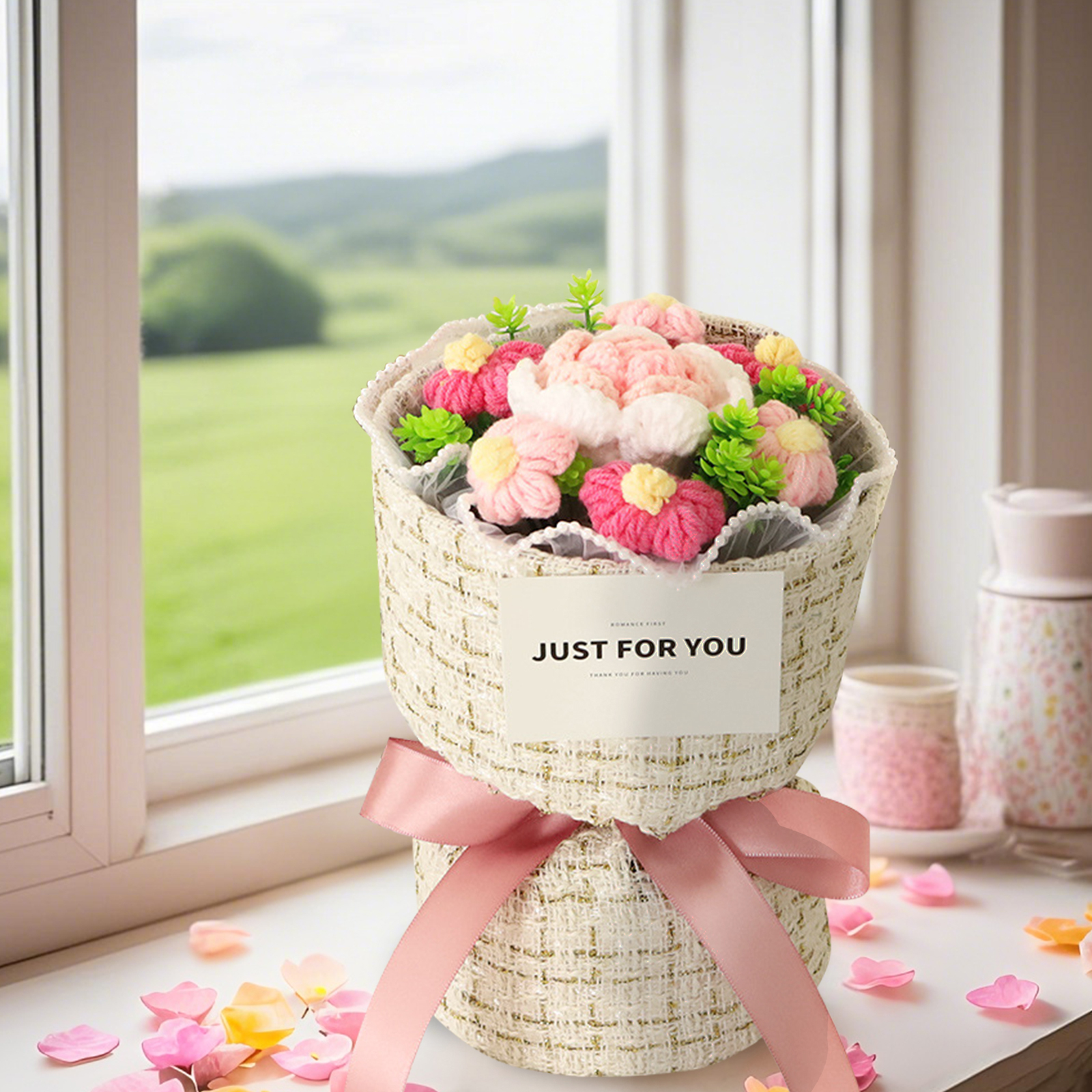 Handcrafted Plush Flower Bouquet – Perfect Gift for Mum, Nan or Loved Ones | Jessemade