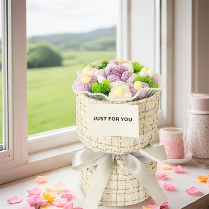 Handcrafted Plush Flower Bouquet – Perfect Gift for Mum, Nan or Loved Ones | Jessemade