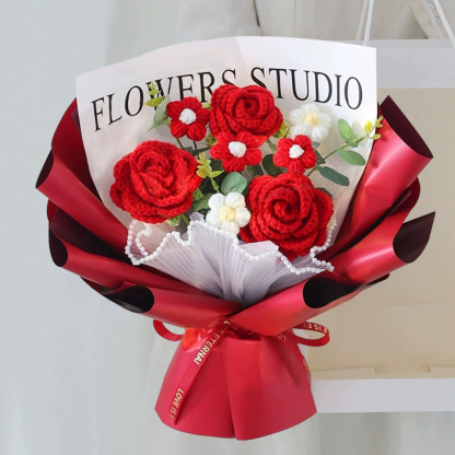 Handcrafted Plush Flower Bouquet – Perfect Gift for Mum, Nan or Loved