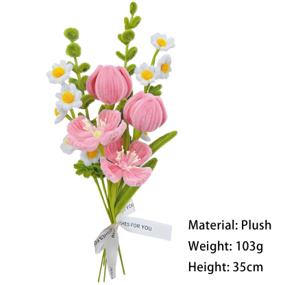 Handcrafted Plush Flower Bouquet – Perfect Gift for Mum, Nan or Loved Ones | Jessemade