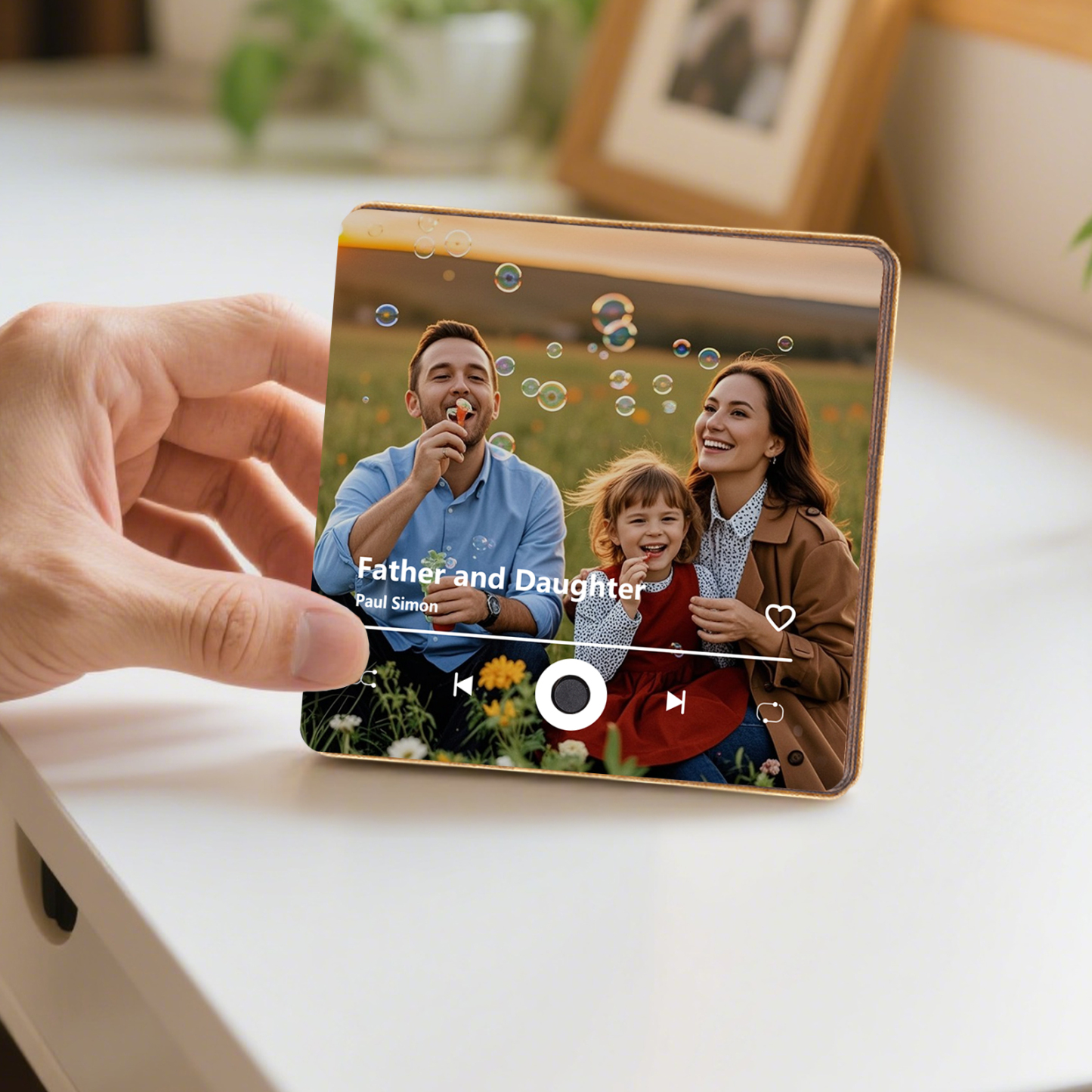 Personalised Music Fridge Magnet – Custom Photo & Song & Text - Meaningful Gift for Loved Ones | Jessemade