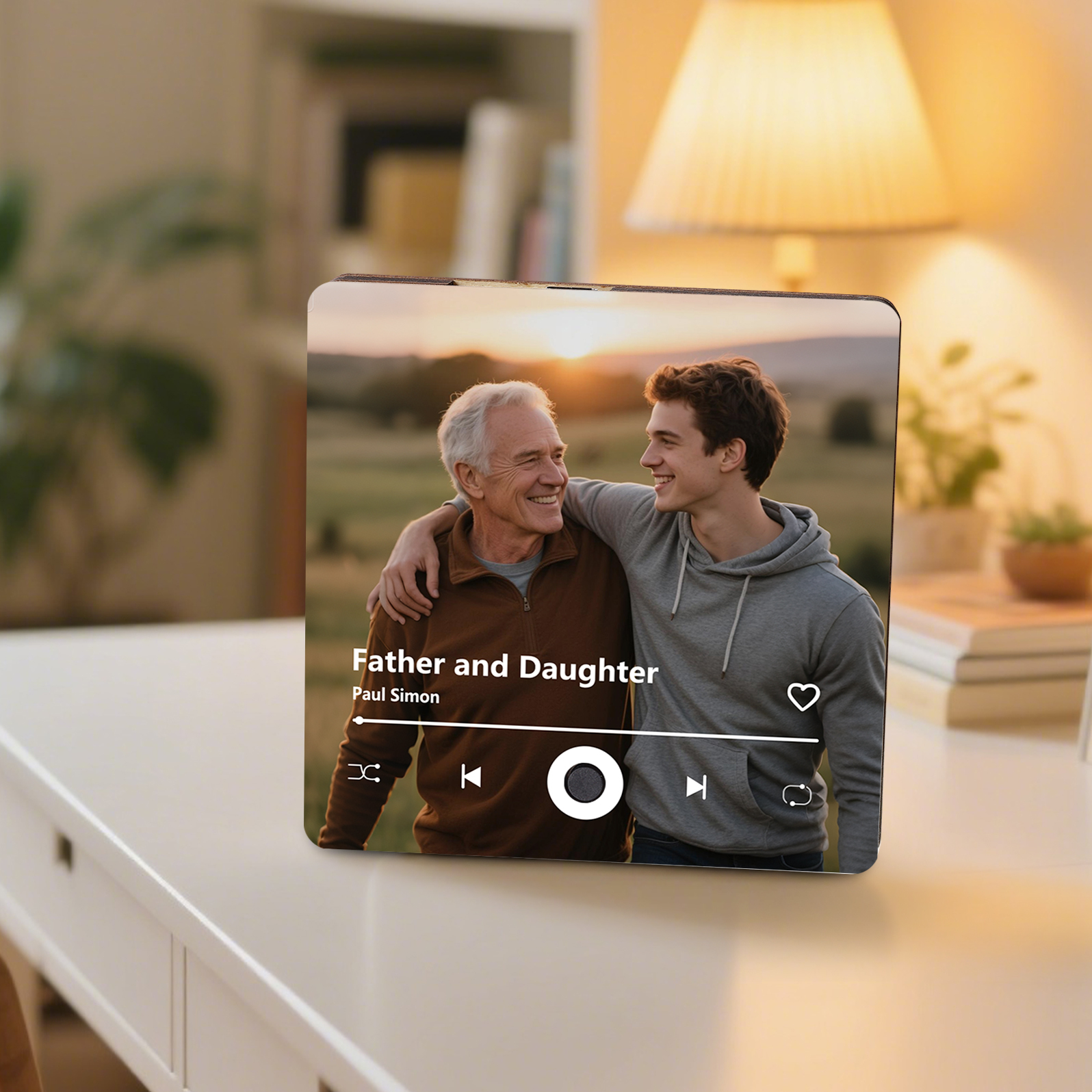 Personalised Music Fridge Magnet – Custom Photo & Song & Text - Meanin