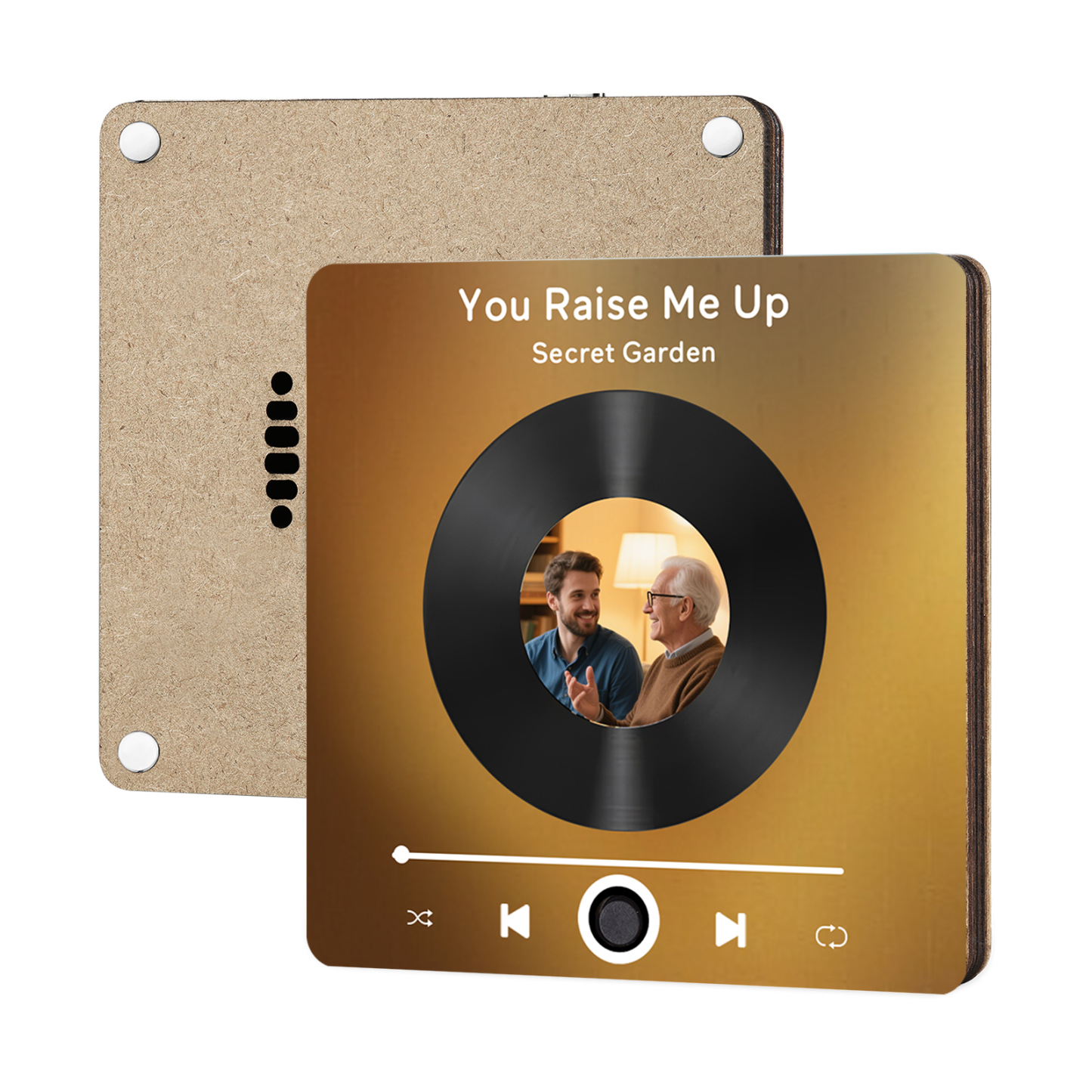 Personalised Vinyl-Style Music Fridge Magnet with Photo & Song & Text – A Retro Spin on Treasured Memories | Jessemade