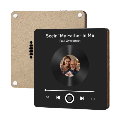 Personalised Vinyl-Style Music Fridge Magnet with Photo & Song & Text – A Retro Spin on Treasured Memories | Jessemade