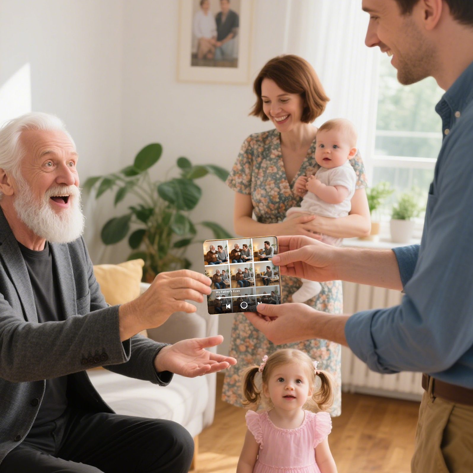 9 Photos Personalised Music Fridge Magnet – Custom Photo & Song & Text - Meaningful Gift for Loved Ones | Jessemade