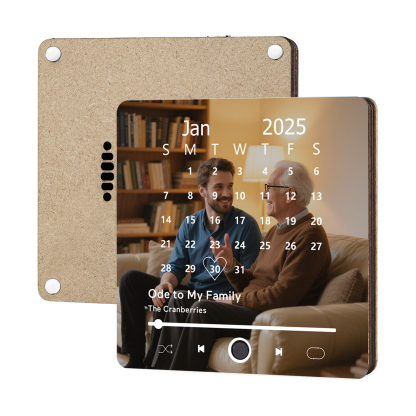 Custom Music Fridge Magnet with Calendar – Personalised Meaningful Photo & Song Family Gift for Any Occasion  | Jessemade