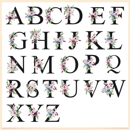 Personalised Beach Bag Custom Monogram Floral Tote Bag Set -  Gift for Women | Jessmade