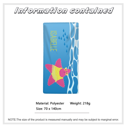 Personalized Name Summer Beach Personalized Beach Towel With Turtle/Starfish/Whale/Crab For Her/Him