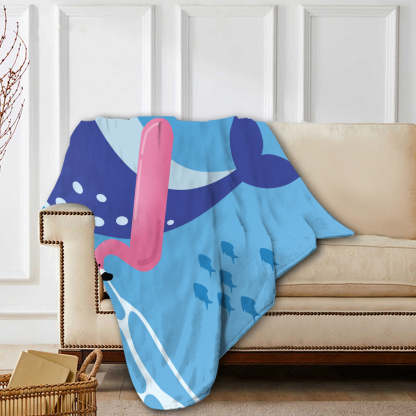 Personalized Name Summer Beach Personalized Beach Towel With Turtle/Starfish/Whale/Crab For Her/Him