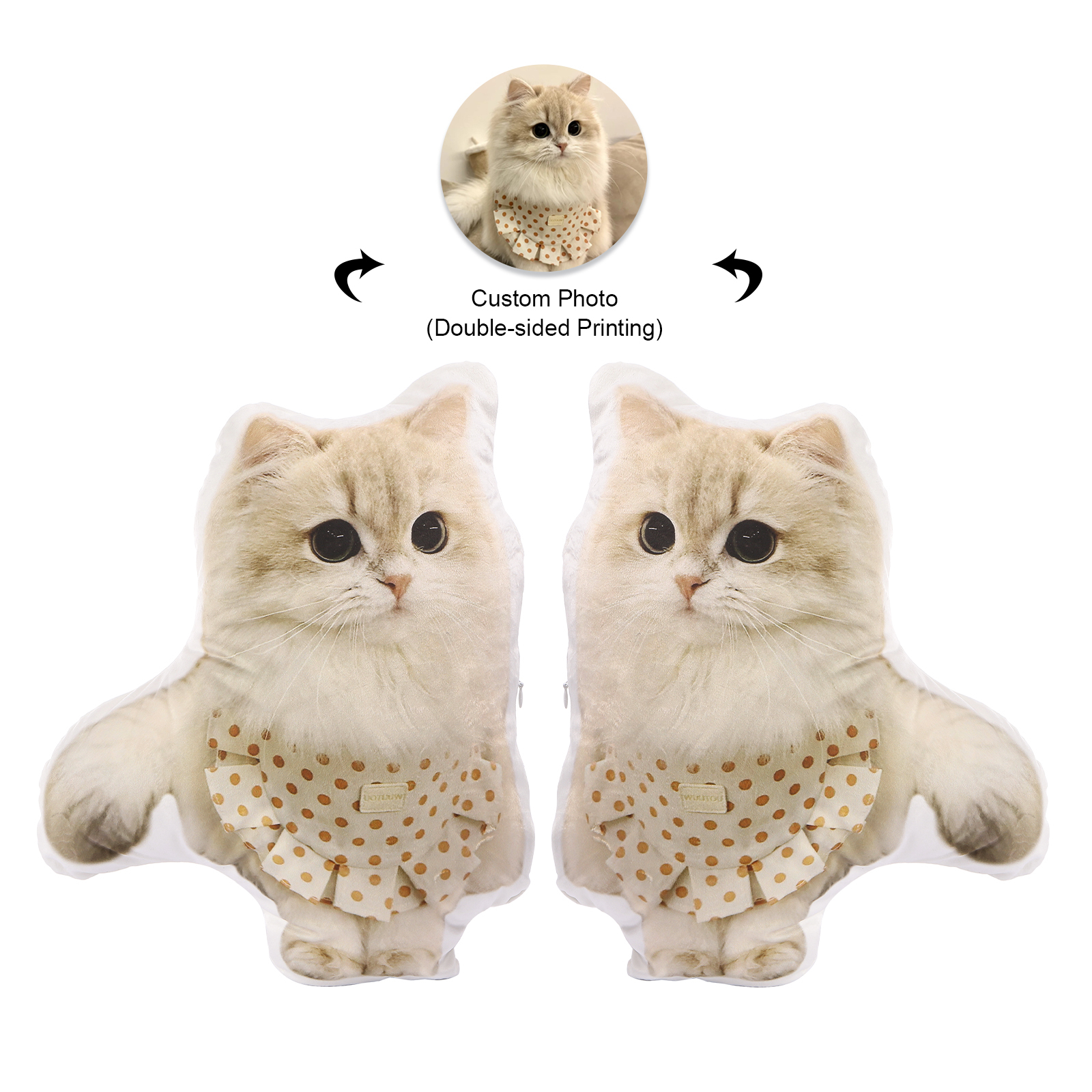 Personalised Pet Pillow – Custom Photo Plush Pillow Gift for Pet Lovers | Jessemade