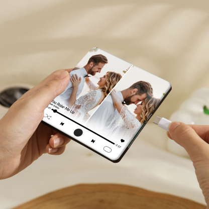 Personalised 2-Photo Music Fridge Magnet – A Thoughtful Custom Keepsake | Jessemade