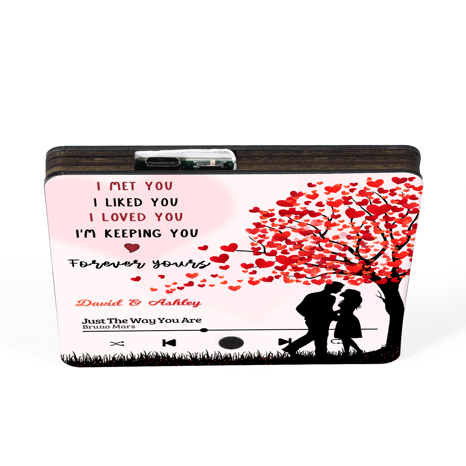 Personalized Fridge Magnet I Met You I Liked You I Loved You I am Keeping You Musical Valentines Day Gift