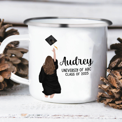 Personalised Graduation Mug with Name, School & Year | Jessemade