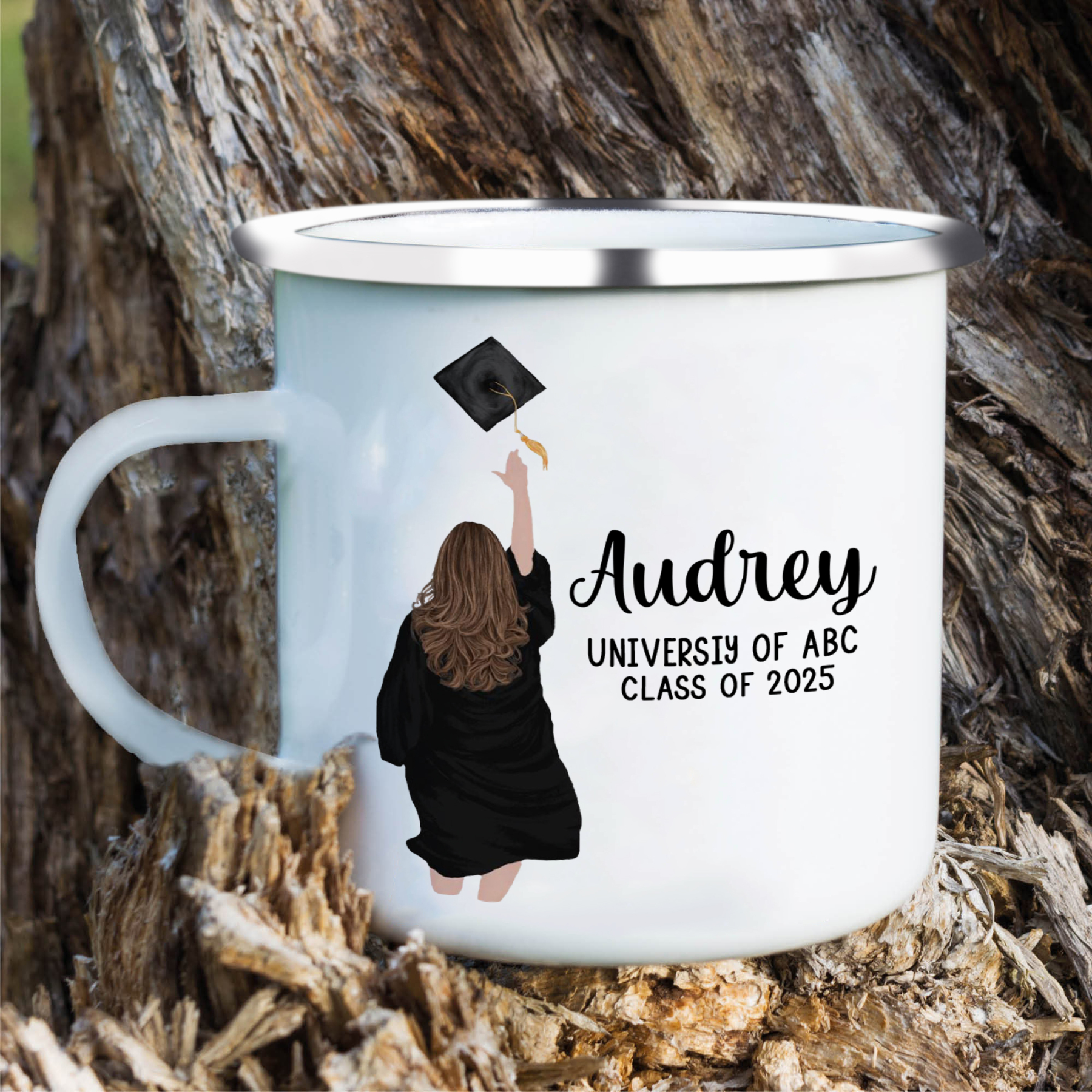 Personalised Graduation Mug with Name, School & Year | Jessemade