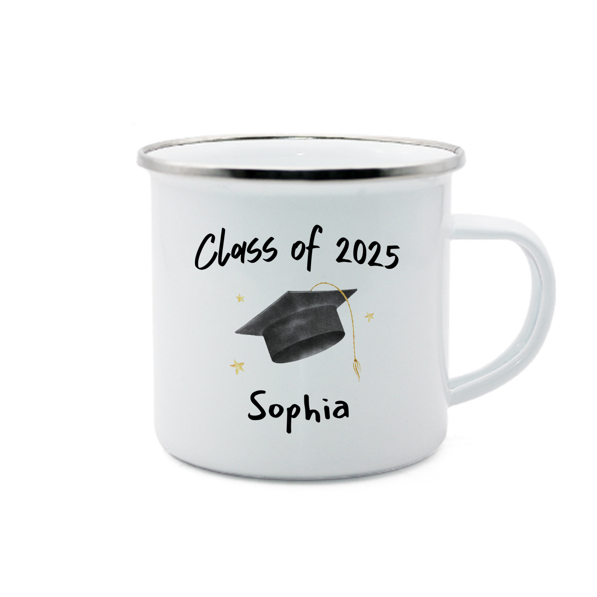 1 Name Personalised Stainless Steel Graduation Mug - Special Gift for Graduation | Jessemade