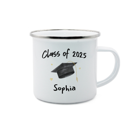 1 Name Personalised Stainless Steel Graduation Mug - Special Gift for Graduation | Jessemade