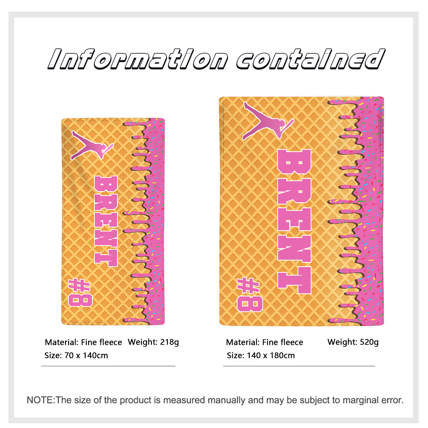 Personalised Beach Towel with Name & Number – Unique Gift for Family | Jessemade