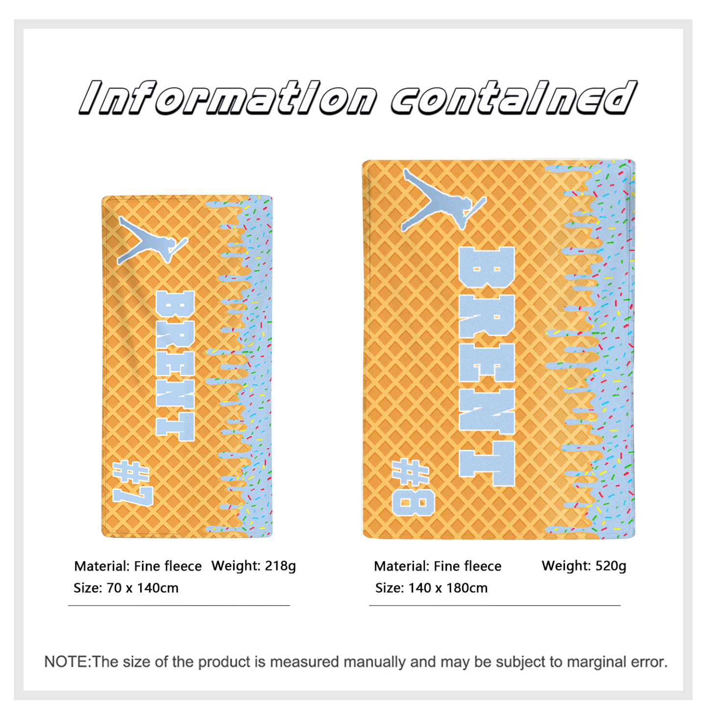 Personalised Beach Towel with Name & Number – Unique Gift for Family | Jessemade