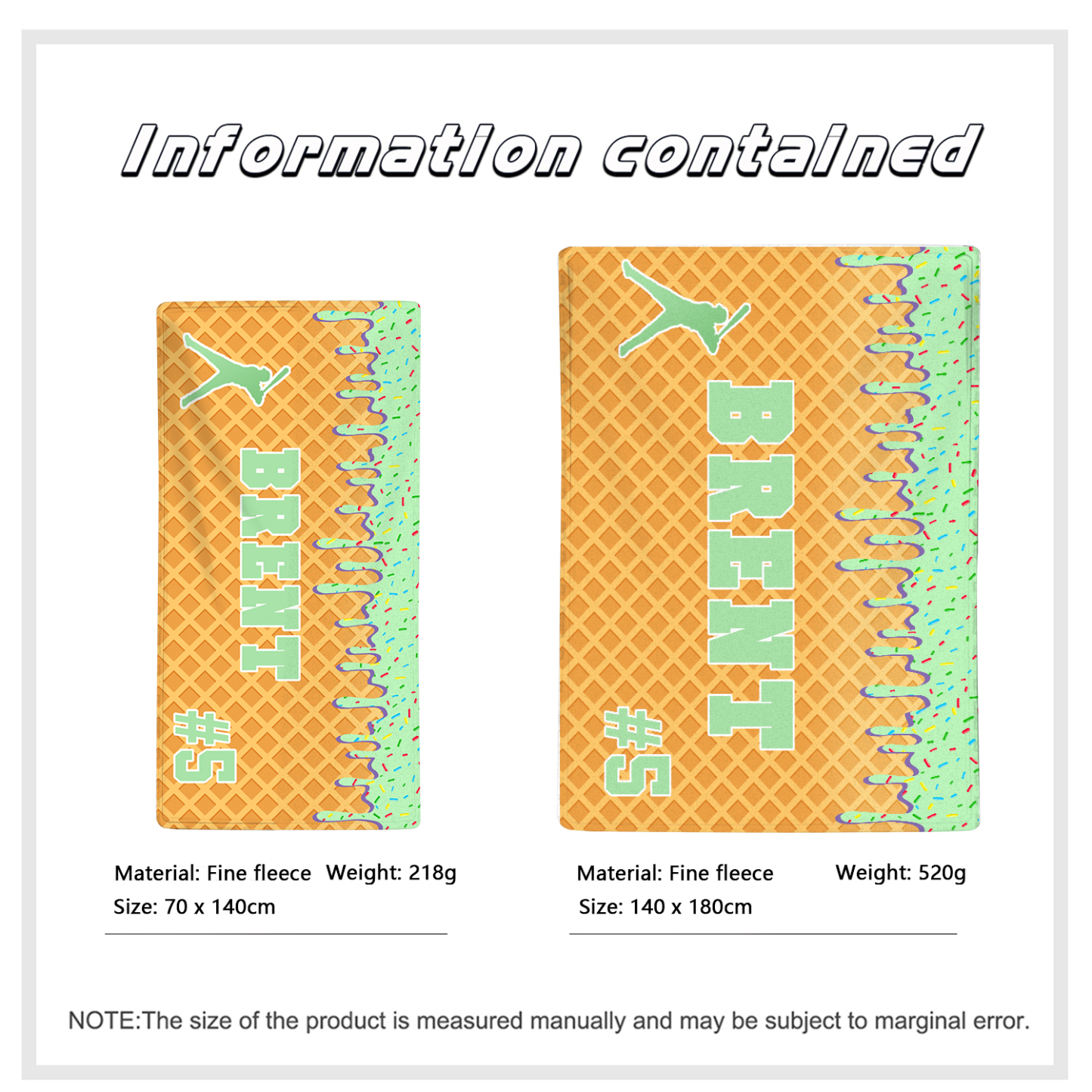 Personalised Beach Towel with Name & Number – Unique Gift for Family | Jessemade