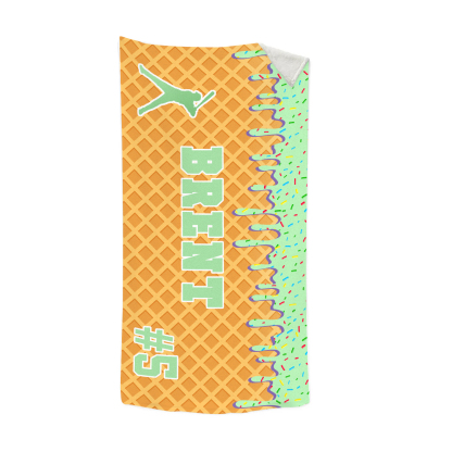 Personalised Beach Towel with Name & Number – Unique Gift for Family | Jessemade