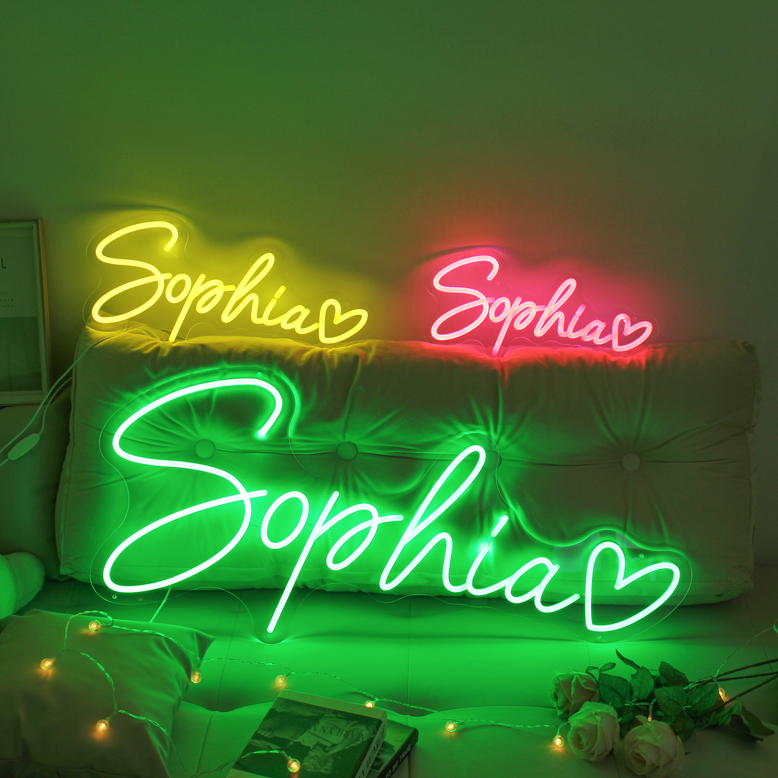 Personalised Neon Name Sign – Acrylic LED Light for Home Decor for Her/Him | Jessemade