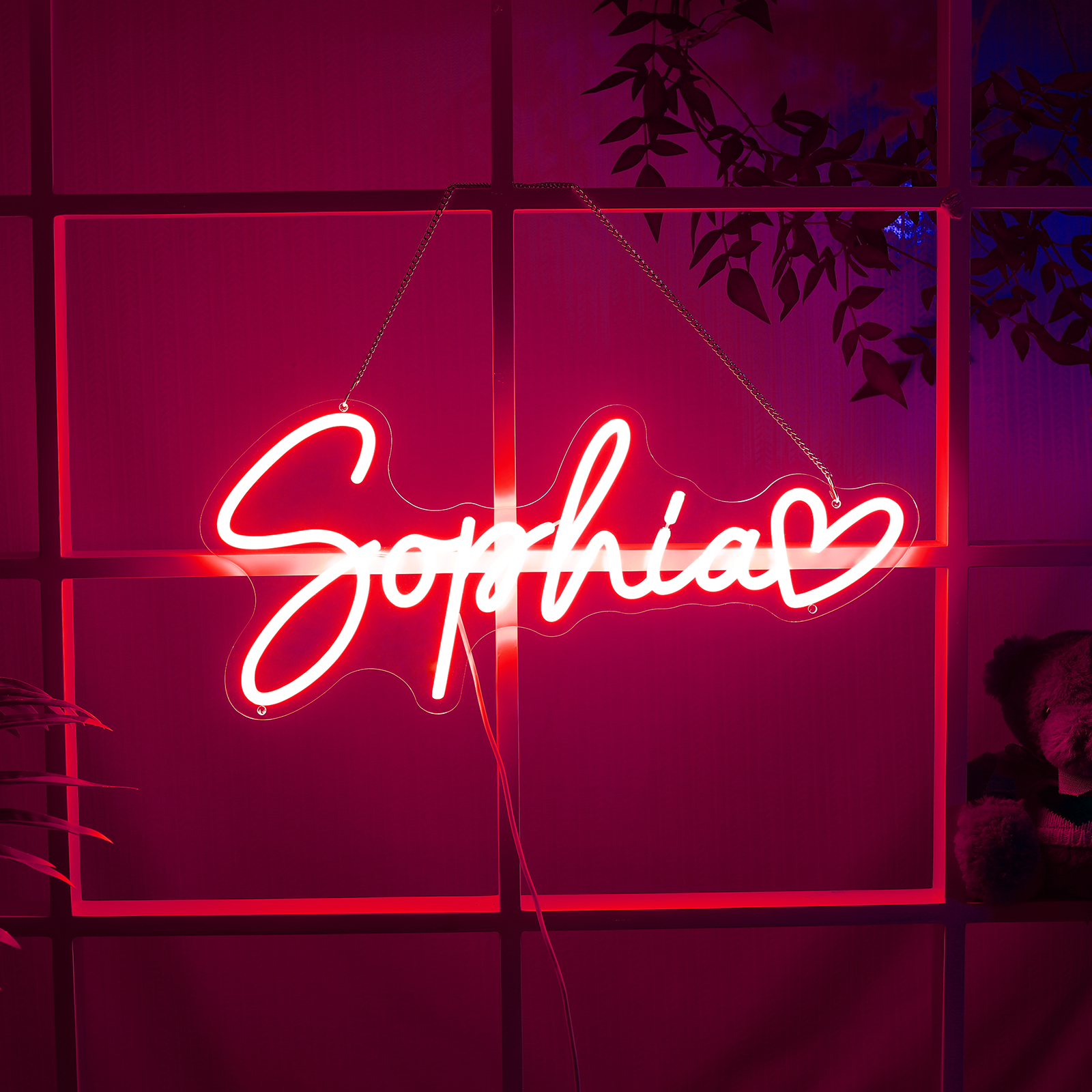 Personalised Neon Name Sign – Acrylic LED Light for Home Decor for Her/Him | Jessemade