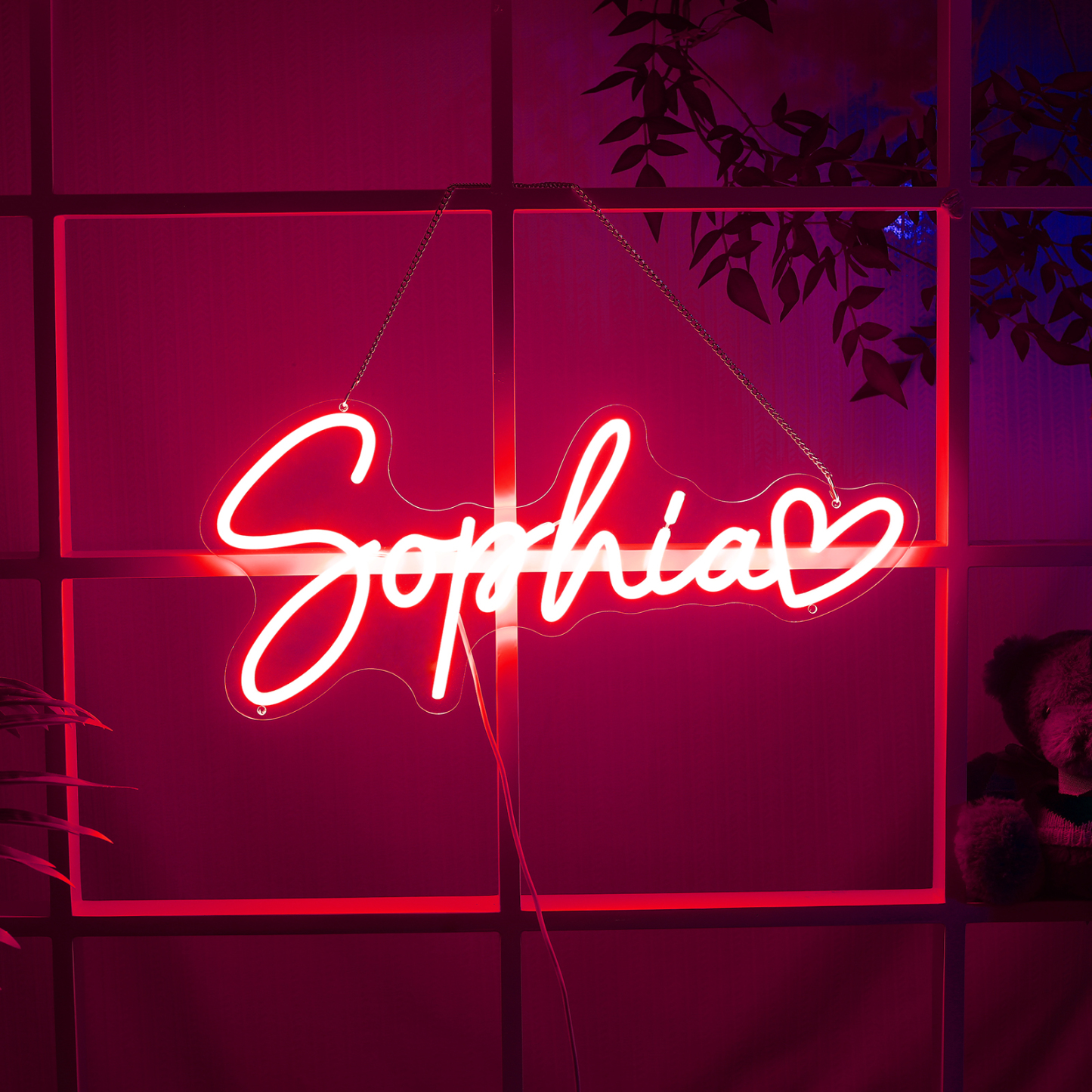 Personalised Neon Name Sign – Acrylic LED Light for Home Decor for Her/Him | Jessemade