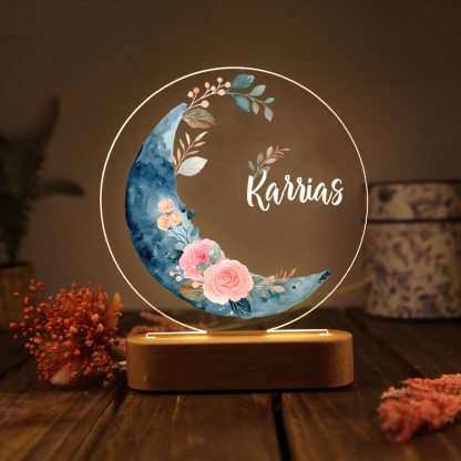 Jessemade UK Personalized Gift Custom Name Night Light Bedroom Bedside Lamp Back To School Gift For Children 24.99 n1