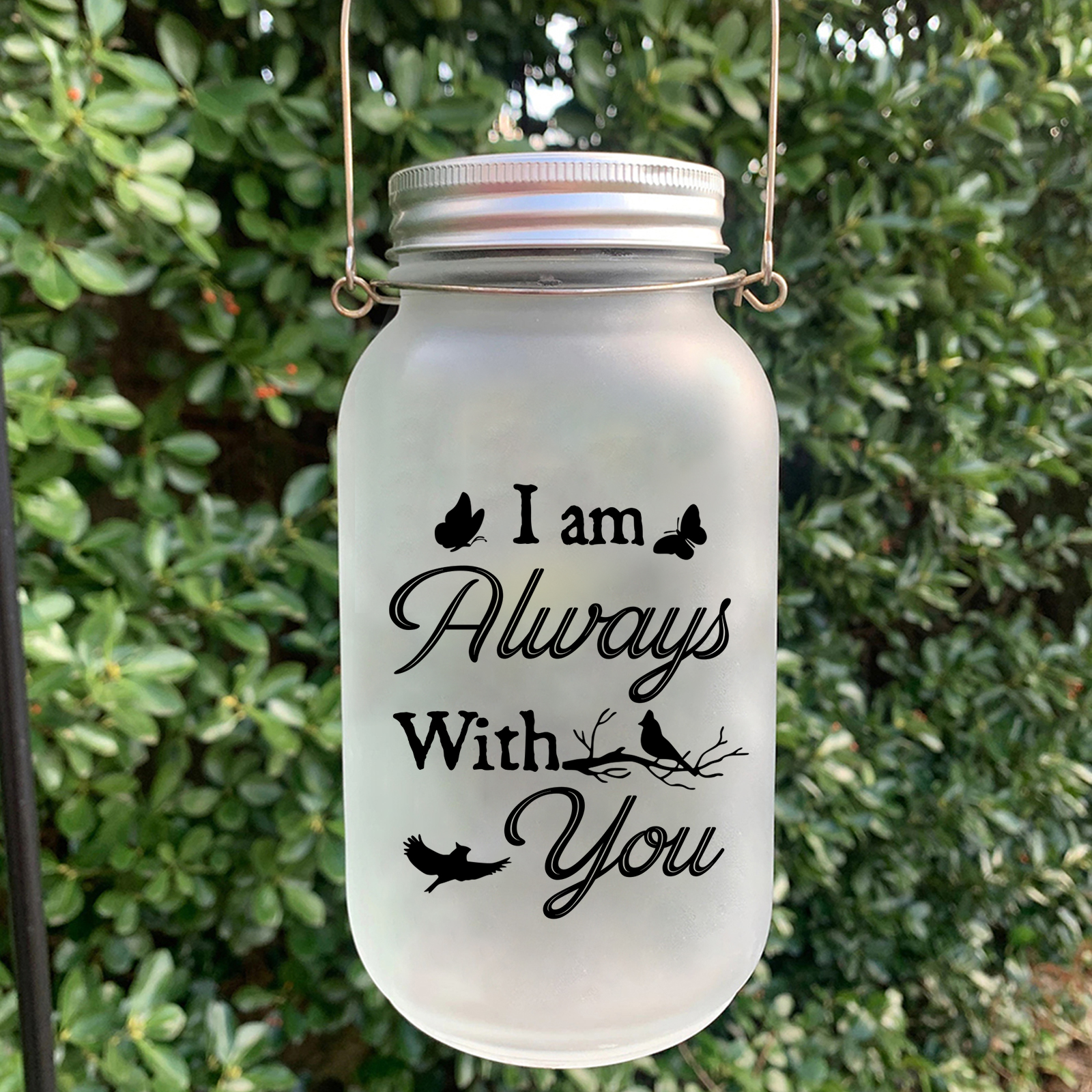 Personalized Memorial Mason Jar Light – Custom Photo & Name & Date for Loved Ones | Jessmade