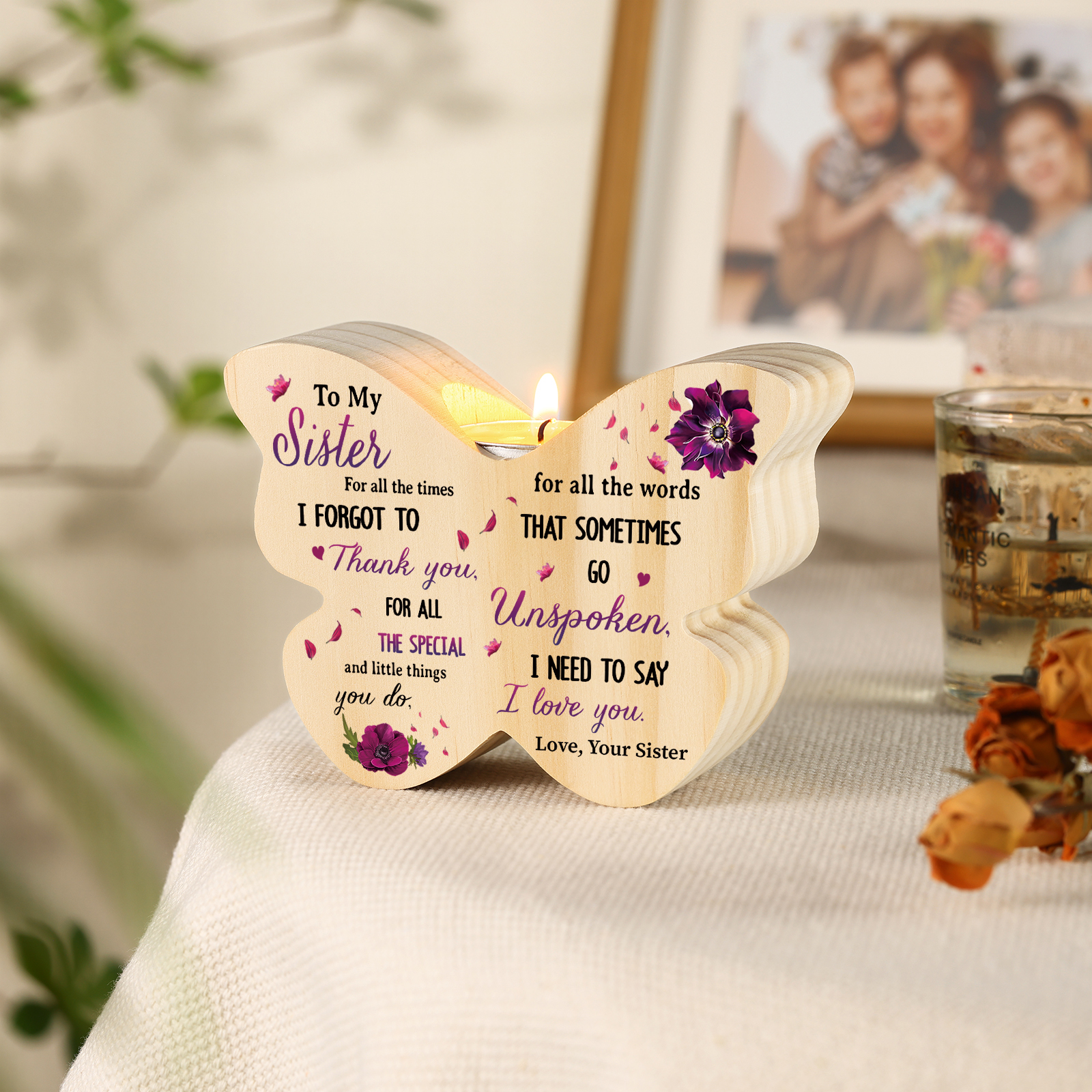 Butterfly Wooden Home Decor - Best Friend Christmas Gift | Jessemade