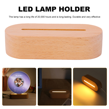 Personalised LED Photo Night Light with Custom Spotify Code, Photo & 2 Texts – 6 Styles Available – Valentine’s Day Gift for Him/Her | Jessemade