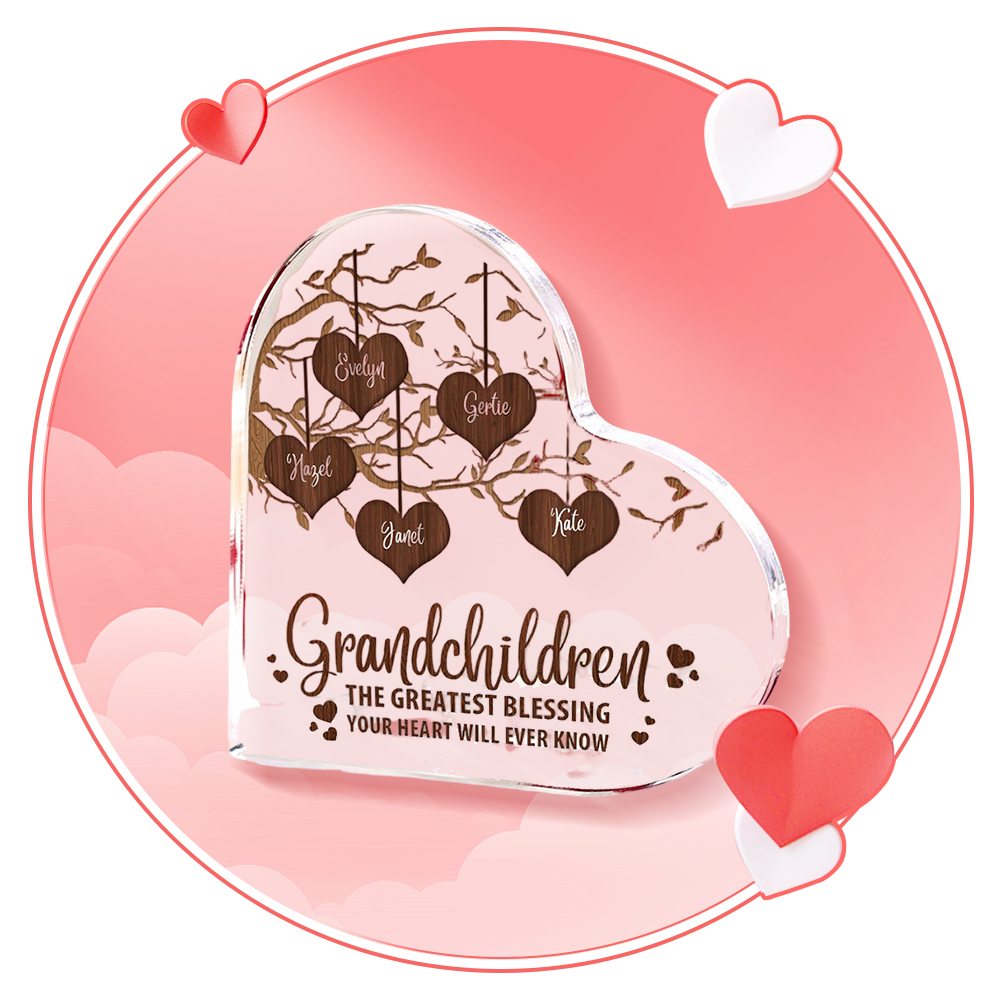Acrylic Heart Ornament-Mum-zhuangtiye
